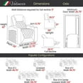 thumbnail image 5 of Valencia Oslo Home Theater Seating | Premium Top Grain Italian Nappa 11000 Leather, Power Headrest & Reclining, Power Lumbar Support, LED Lighting, (Row of 2 Loveseat, Midnight Black), 5 of 5