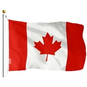 G128 Canada Flag 3x5ft Printed Quality Polyester with Brass Grommets Double Stitched Canadian Flag Canadian National Flag Canada Canadian Country Flag Indoor/Outdoor