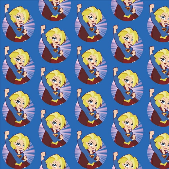 DC Super Hero Girls Supergirl Premium Roll Gift Wrap Wrapping Paper