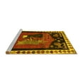 thumbnail image 2 of Ahgly Company Machine Washable Indoor Rectangle Animal Yellow Traditional Area Rugs, 7' x 10', 2 of 4