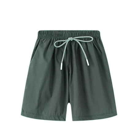 

TIREOW Children s Fashion Pants Toddler Boys Short Casual Pants Plain Color Fan Sports Lace up Beach Summer Baby Shorts Harem Pants Outdoor Daily Pants for Kids