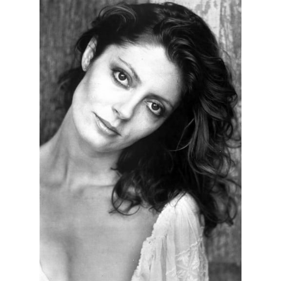 Susan Sarandon wearing White Sexy Dress Photo Print (24 x 30)