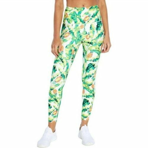 Wildfox Sweat Leggings Palms & Pinas Green/Yellow ( S )