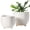 Reactive Glaze White, variant on Ceramic Plant Pots