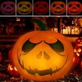 thumbnail image 2 of Halloween Inflatables Decor Outdoor Huge Inflatable Eyeball Pumpkin  Ghost Skull with Built-in LED Light 13 Changing Colors Blow Up Yard Decorations for Halloween Party, 2 of 10