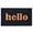 Bold Natural - Black, variant on Calloway Mills 102642436BNB 24 x 36 in. Vertical Hello Rectangular Doormat, Black & Natural