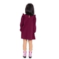 thumbnail image 4 of Wonder Nation Toddler Girls' Embroidered Ruffle Dress with Long Sleeves, Sizes 12M-5T, 4 of 5