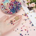 thumbnail image 3 of 1 Box 160g 1400pcs+ 20 Colors 6mm ABS Plastic Colorful Beads Round Imitation Pearl Beads with Hole Luster Loose Spacer Beads, 3 of 5