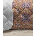 thumbnail image 3 of Mandala Down Alternative Comforter, Easter Pattern with Floral Arrangement Natural Design Oriental Ornate, Microfiber Quilt for All Season, 5 Sizes, Multicolor, by Ambesonne, 3 of 3