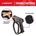 thumbnail image 3 of YAMATIC 5000 PSI High Pressure Washer Trigger Gun Pressure Spray Gun / 35 Mpa, 12 GPM, 3/8" FNPT Quick Connector& M22 Coupler Inlet, 1/4 NPT Outlet, 3 of 7
