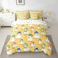 thumbnail image 2 of Erosebridal White Duck Bedding King Size, Farm Goose Bed in a Bag King size, Cartoon Animal Decor, Reversible 7 Pieces, 2 of 6