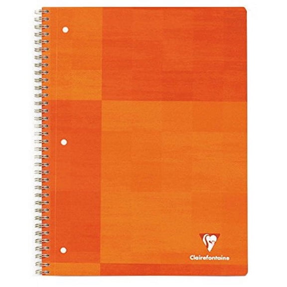 Clairefontaine Wirebound 3 Holes Notebook - Letter Size (8.5 x 11 inches), Lined, 180 pages