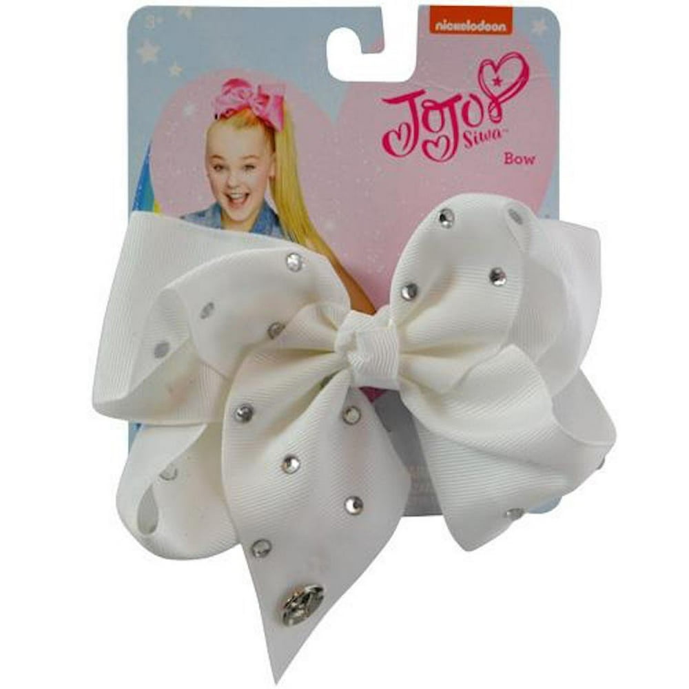 JoJo Siwa - Jojo Siwa White Rhinestone Signature Bow - Walmart.com