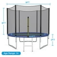 thumbnail image 2 of Gymax 8 FT Outdoor Trampoline Bounce Combo W/Safety Closure Net Ladder, 2 of 9