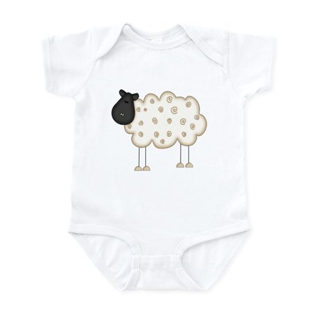 

CafePress - Stick Figure Sheep Infant Bodysuit - Baby Light Bodysuit Size Newborn - 24 Months