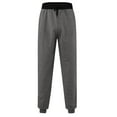 thumbnail image 3 of qolati Sweatpants for Men Mid Waisted Solid Drawstring Athletic Daily Track Pants Casual Fitted Jogging Sports Pants, 3 of 5