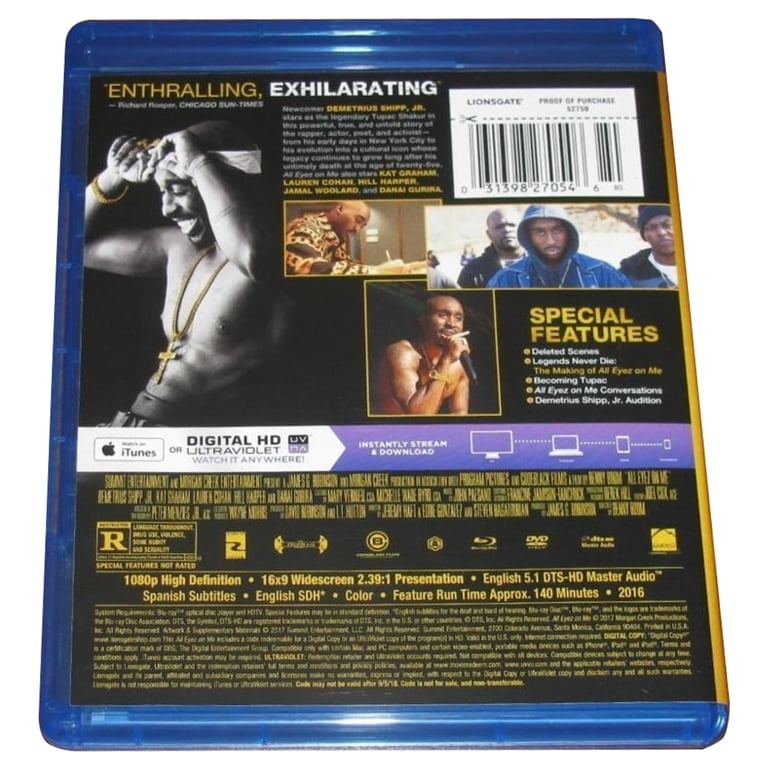All Eyez on Me (Blu-ray + DVD) - Walmart.com