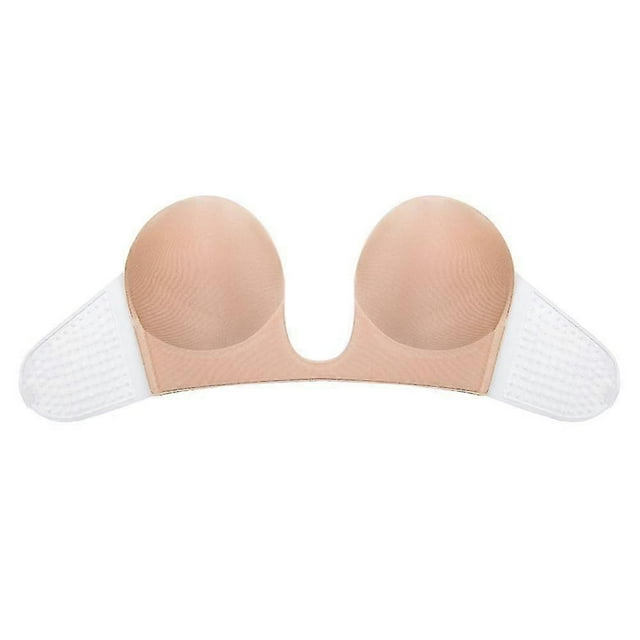 Strapless Silicone Deep U Bra Self-adhesive Gel Sticky Invisible Bra Bra Backless Dress Nude Bra