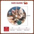 thumbnail image 4 of Bingfone Christmas Tree Skirt Mat Christmas Decoration Interior 30"-Playful Cat, 4 of 8