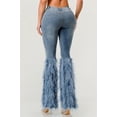 thumbnail image 7 of Distressed Pearl Embellished Feather Jeans, 7 of 7