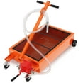 thumbnail image 2 of Amkui 15/20 Gallon Oil Drain Pan Low Profile Electric Oil Drain Change Pan with 110V Pump,8 ft Hose,Folding Handle Rolling Oil Drain Cart for Truck RVs Bus, 2 of 7