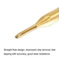 thumbnail image 3 of Uxcell M1 x 0.25 Cobalt High Speed Steel Straight Flute Machine Thread Tap Titanium Coated 2 Pack, 3 of 6
