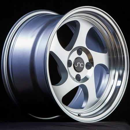 For 17x9 inch (1 Single Wheel Only) JNC Wheels - 17" JNC034 Silver Machined Face Rim - 5x114.3 JNC Wheels-18515651334