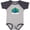 Baseball Heather and Navy, variant on Inktastic Peacock Girls Baby Bodysuit