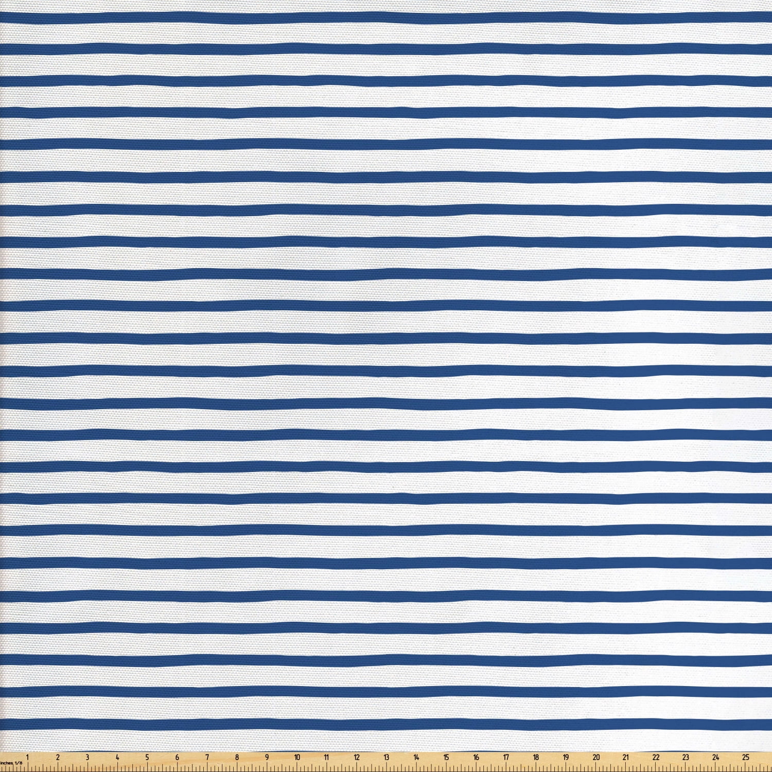 Harbour Stripe Fabric by The Yard, Horizontal Nautical Stripes Pattern