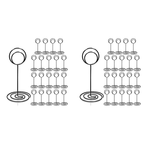 Table Number Holders 40Pcs - 3.35 Inch Place Card Holder Table Number Stands for Wedding Party Graduation Reception A