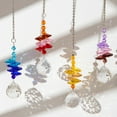thumbnail image 4 of Prism Sun Catcher Faux Crystal Hanging Ornament Healing Rainbow Maker Sun Catcher Window Decor for Home Garden Wall, 4 of 8
