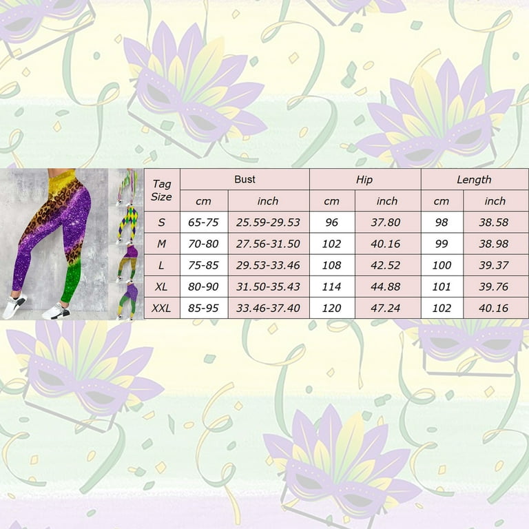 Women Leggings Mardi Gras Festival Mask Pattern Print Casual Sports Yoga Pants Fashion Skinny Pants Ankle Slim Leg Leggings For Women Walmart