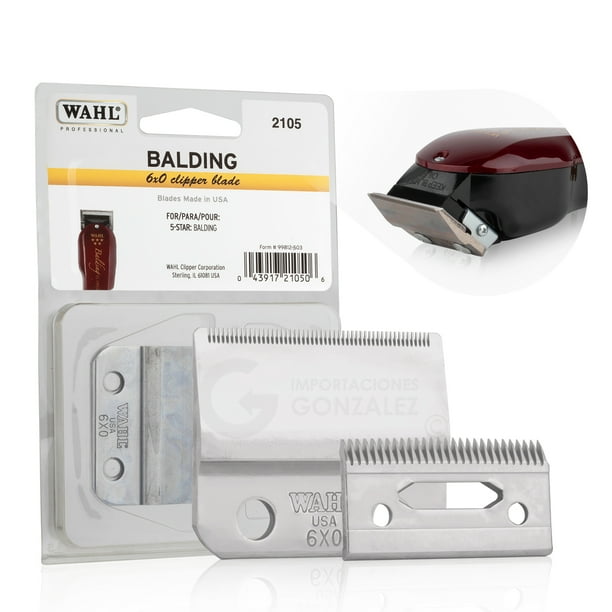 Repuesto Navaja Wahl Mod. 2105 Balding Original 6x0 Walh Balding 2105