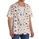 thumbnail image 2 of Balery South American Animals Camisa Casual de Manga Corta con Botones para Hombre, Texturizada, Estilo Cubano, para Playa, Verano-Large, 2 of 5