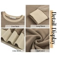 thumbnail image 6 of Fantaslook Color Block Sweatshirts for Women Crewneck Long Sleeve Shirts Fashion Tops Pullover Sweatshirts Fall Outfits, 6 of 10