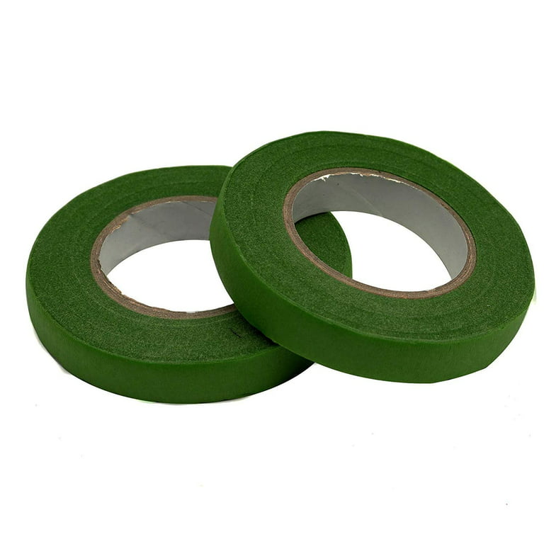 CK Products Floral/Florist Tape for Stems of Gum-Paste Flowers/Silk  Flowers; 1/2 Inch x 30 Yards (Light Green, 2)
