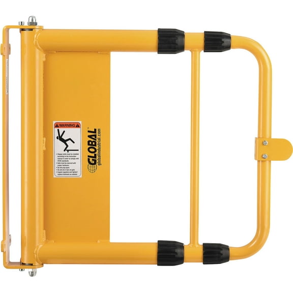 Universal Spring-Loaded Safety Swing Gate, 22" to 40"W Opening, Yellow