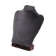 thumbnail image 5 of Soporte para busto de cadena de exhibición de collares, maniquí elegante organizador colgante soporte para presentación de joyería para tienda feria c Terciopelo gris oscuro, 5 of 8