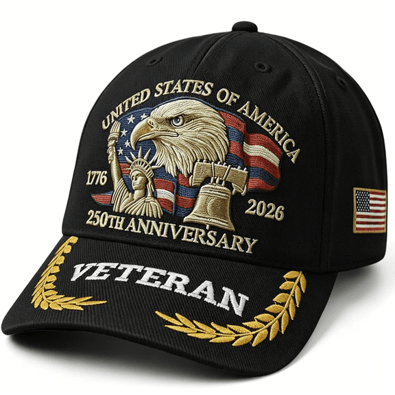 TELOLY 250Th Anniversary Usa Baseball Cap Patriotic Eagle 250 Year American Anniversary Hat Adjustable Veteran Hats Gift