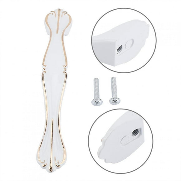 White Cabinet Handles, Cupboard Knobs, Aluminum Alloy Drawer Pulls, American Modern Design, Great Helper to Pull Out Furniture
