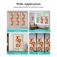 thumbnail image 6 of Window Privacy Film Fall Stained Glass Window Film Decorative Sun Block Window Cover Orange Pumpkins Thanksgiving Watercolor Maple Leaf Window Clings Static Adhesive Sticker for Bathroom 17.7"x39.3", 6 of 7