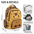 thumbnail image 7 of Pzuqiu Cartoon Giraffe Girls Backpacks Girls Portable School Bookbags 17 Inch Shoulder Schoolbags with Zipper 10-12 Years Old School Supplies Laptop Daypack for Students, 7 of 7