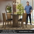 thumbnail image 4 of Juego de Comedor con Mesa de Vidrio 4 Sillas Madesa Perla MN, 4 of 10