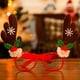thumbnail image 1 of Decoración navideña, adornos navideños, regalos navideños, decoraciones navideñas, gafas de asta de muñeco de nieve de Papá Noel, gafas sin montura, uso doméstico, 1 of 3