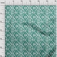 thumbnail image 3 of oneOone Cotton Poplin Teal Green Fabric Asian Ikat Sewing Craft Projects Fabric Prints By Yard 56 Inch Wide, 3 of 4
