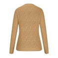 thumbnail image 5 of Aloohaidyvio Jackets,Fashion Womens Long Sleeve Casual Knitted V-Neck Blouse Sweater Tops, 5 of 6