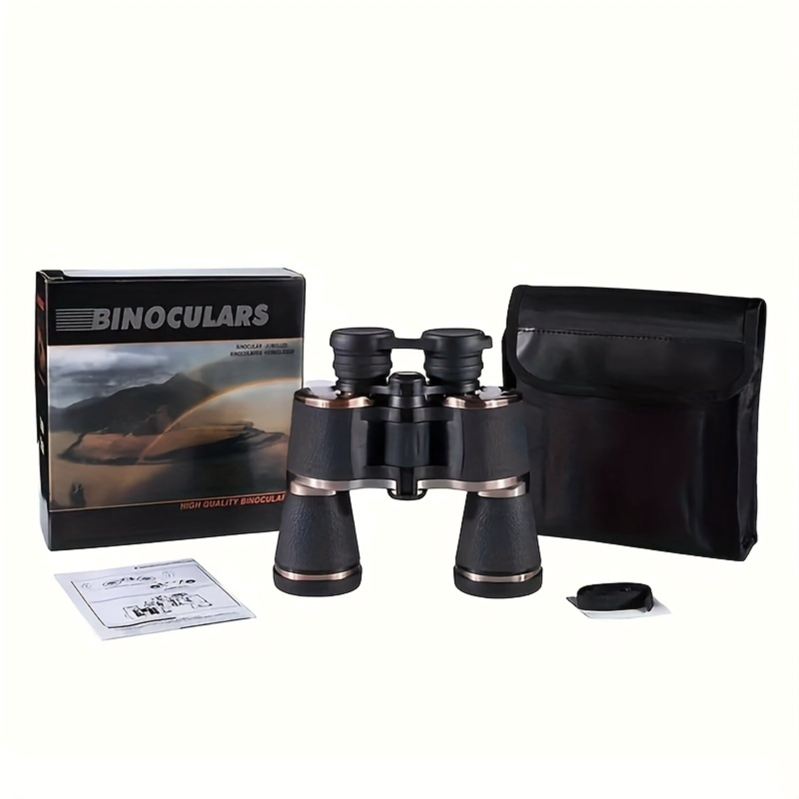 Charefin 20x50 HD Binoculars for Adults, High Power BAK4 Prism FMC Lens Waterproof with 22mm Eyepiece for Bird Watching Hunting Hiking Sports Concert Travel