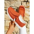 thumbnail image 3 of Women Minimalist Slip-On Shoes  Polyester Lace-up Design Sporty Sneakers, 3 of 7