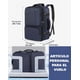 thumbnail image 5 of Vancropak Mochila de Viaje 10 kg Avi&oacute;n Antirrobo, Equipaje Grande Maleta Mano, Expandible Viral con 3 Cubos Embalaje, Impermeable para Senderismo, Universitaria Hombre y Mujer, Azul, Ligera, 5 of 9