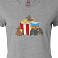 thumbnail image 4 of Inktastic Movie Loving Bats with Popcorn and Soda Women's T-Shirt, 4 of 5